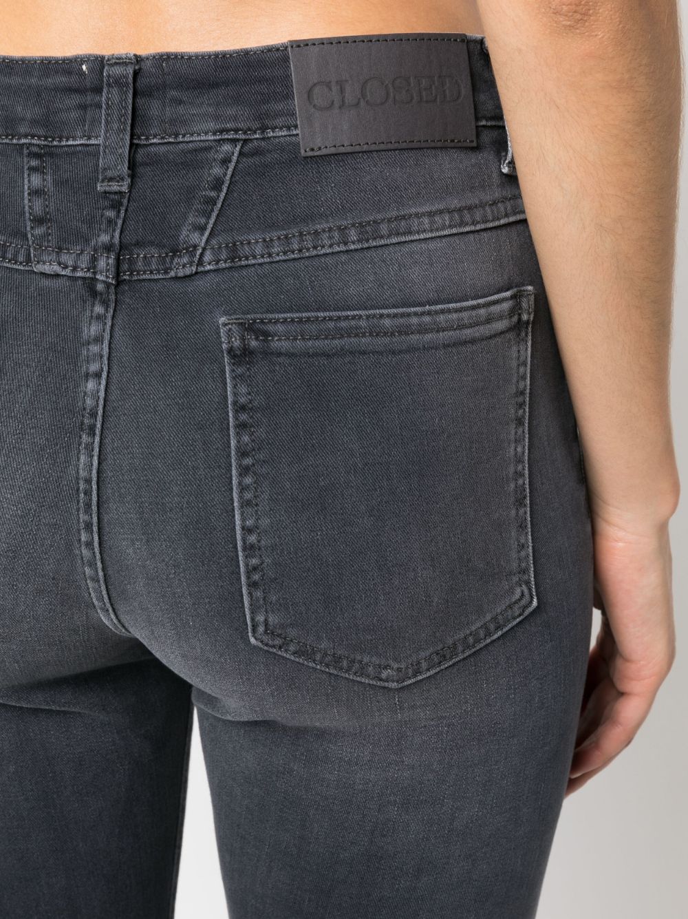 Stylish Grey Closed Jeans for Women - High Waist Slim Fit Denim Pants for Casual Wear & Everyday Outfits