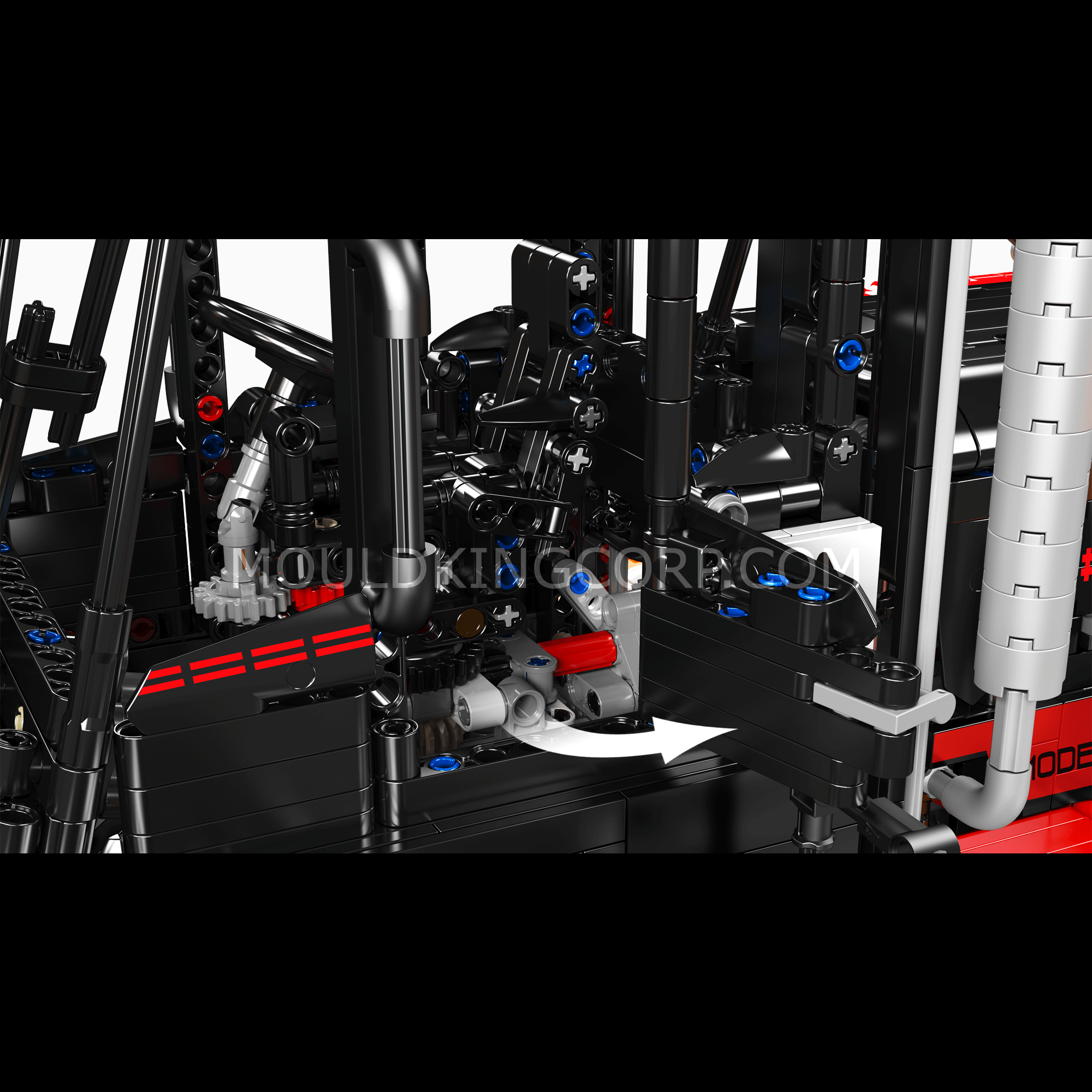 Mould King 17044/17045 Heavy Duty Forklift RC Building Set - 4579 Pcs STEM Toy for Adults & Kids | Construction Model Kit for Engineering Enthusiasts, DIY Project & Collectors | Perfect for Home, Office Display & Gift Giving