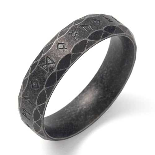 6mm Runes-Retro Black