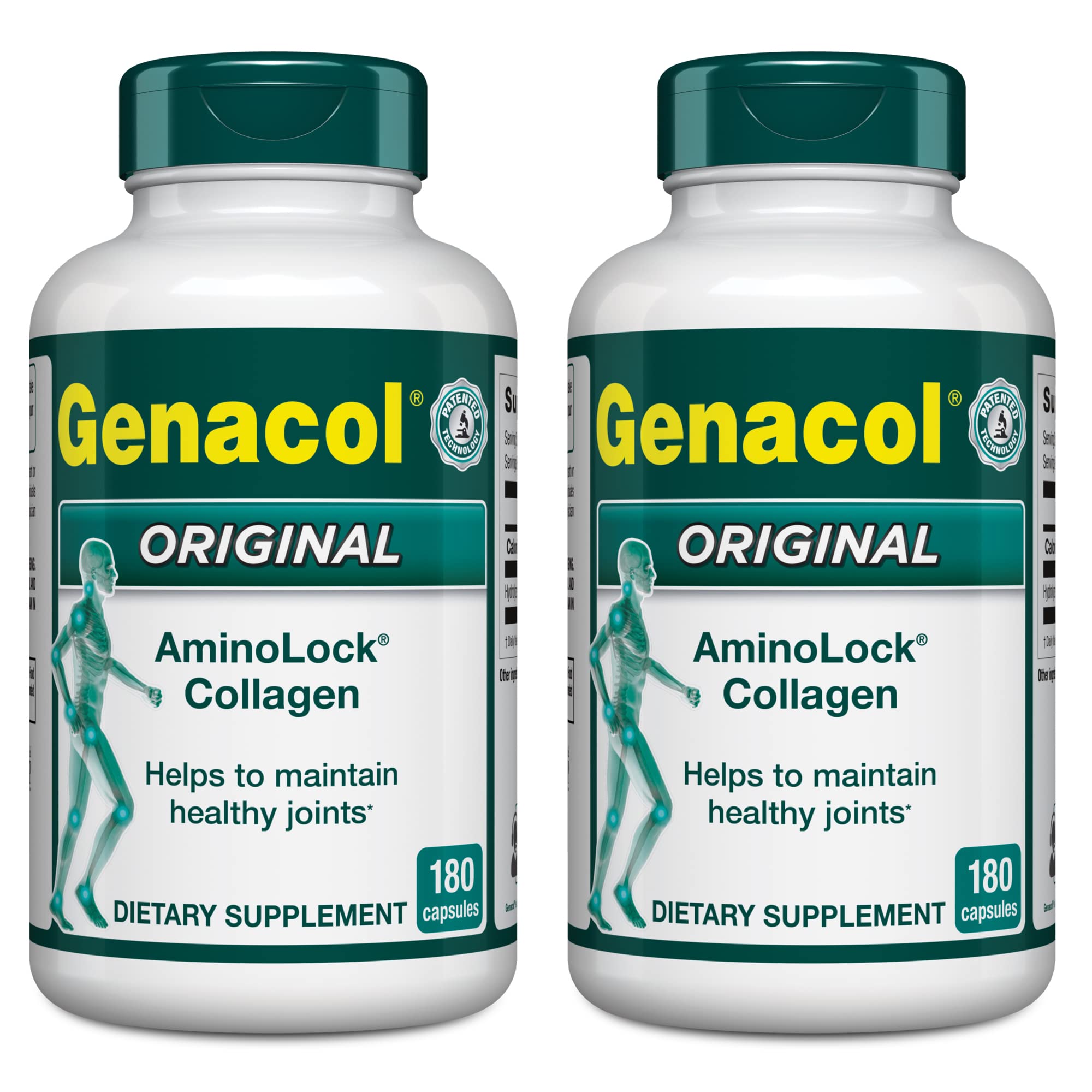 Genacol Hydrolyzed Collagen Pills for Joint Health & Mobility - Enhanced Absorption Joint Supplements for Men & Women | Gluten-Free, Non-GMO Formula | 360 Capsules (2-Pack) | Supports Active Lifestyle & Post-Workout Recovery