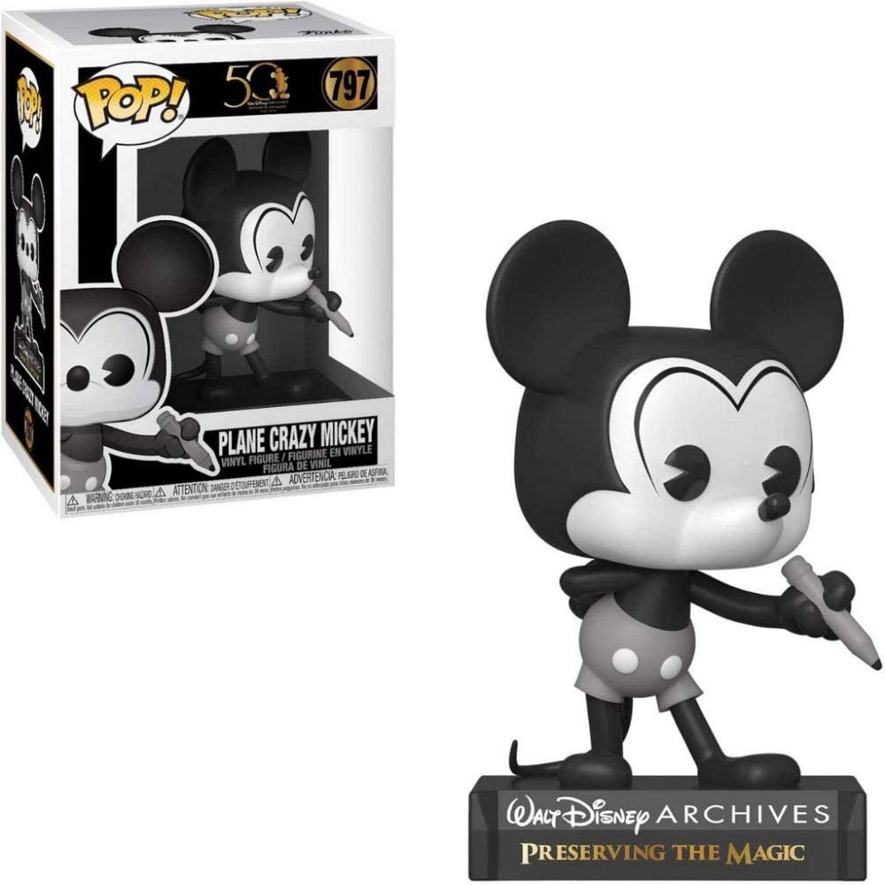 Funko Pop! Disney Archives: Plane Crazy Mickey #50 - Collectible Vinyl Figure for Disney Fans & Pop Culture Enthusiasts | Perfect for Display, Gifts, and Home Decor