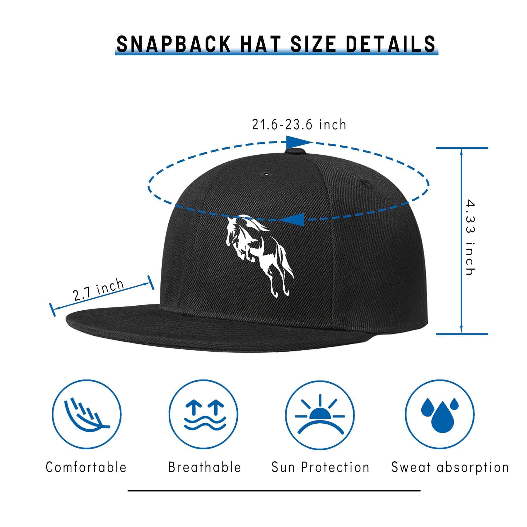 Skateboard Snapback Hat for Men & Boys - Adjustable Flat Bill Baseball Cap for Teens - Hip Hop Sports & Streetwear Fashion - Perfect for Skateboarding, Basketball, and Casual Outfits