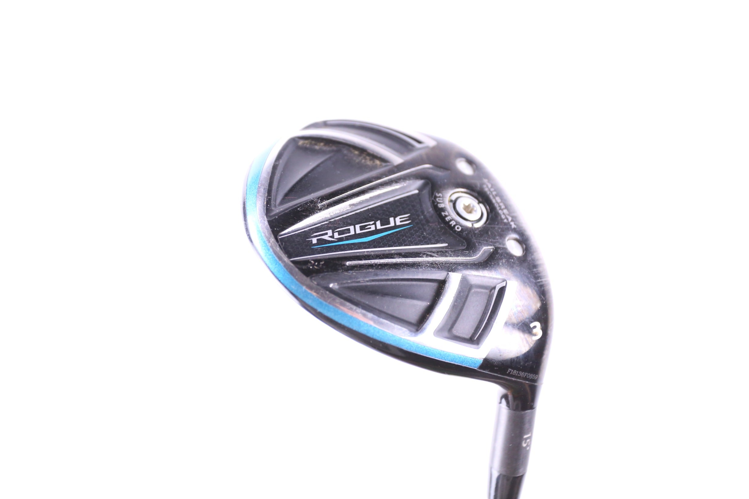 Used Callaway Rogue 3 Wood Golf Club - Right Handed 15° Stiff Flex | Perfect for Improving Distance & Accuracy on the Fairway