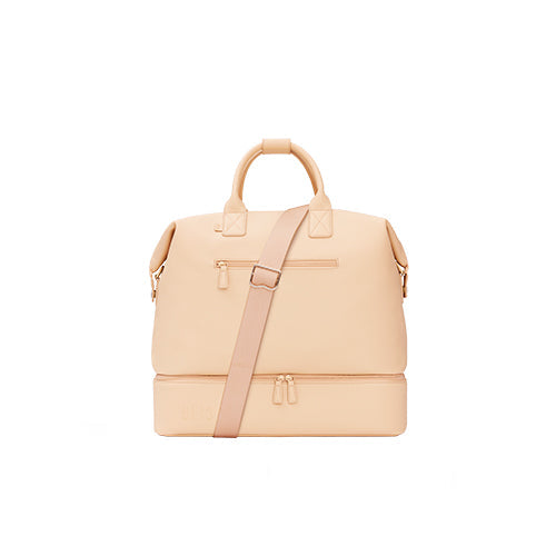 Premium Beige Weekender Bag - Stylish & Spacious Travel Duffel for Women & Men - Perfect for Weekend Getaways, Gym, Work & Overnight Trips