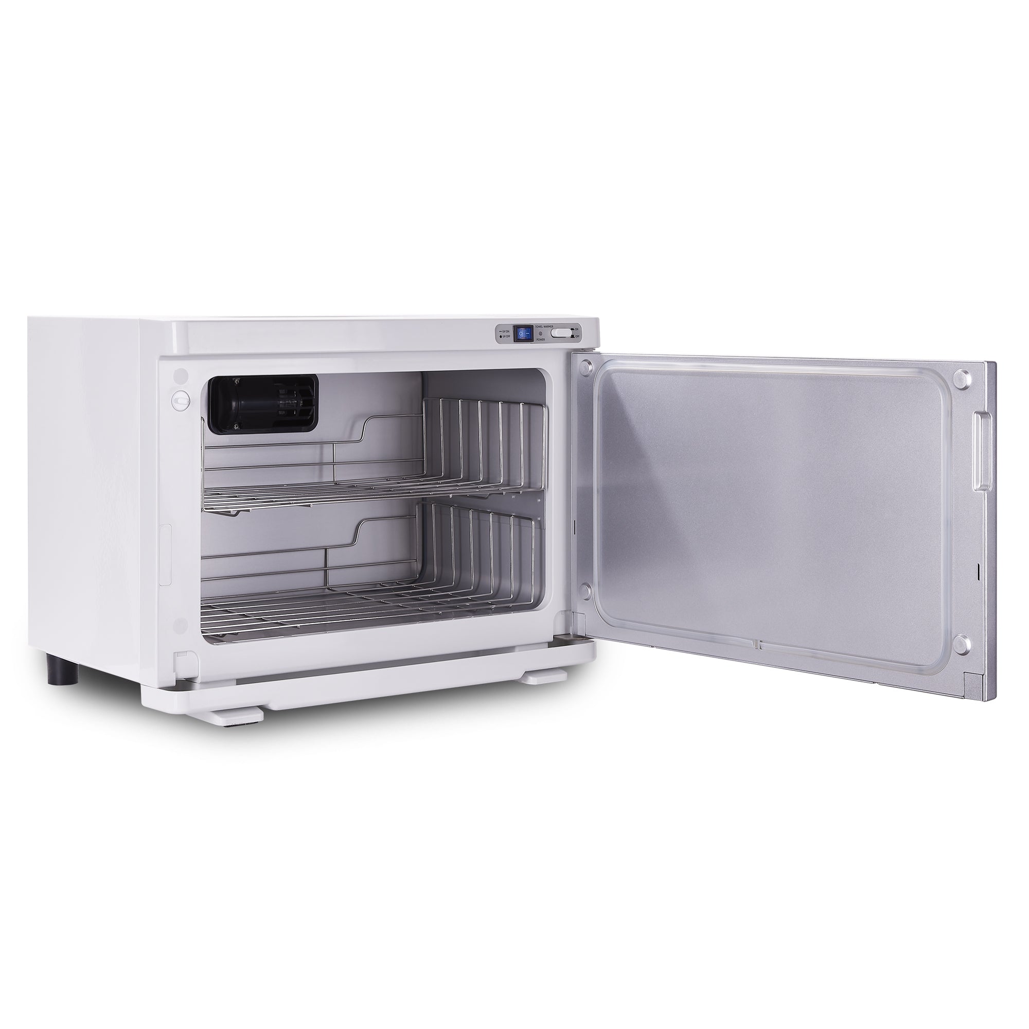 Earthlite UV Hot Towel Cabinet Standard - White | Professional Salon & Spa Towel Warmer for Sanitization | Perfect for Massage, Facial, and Beauty Treatments