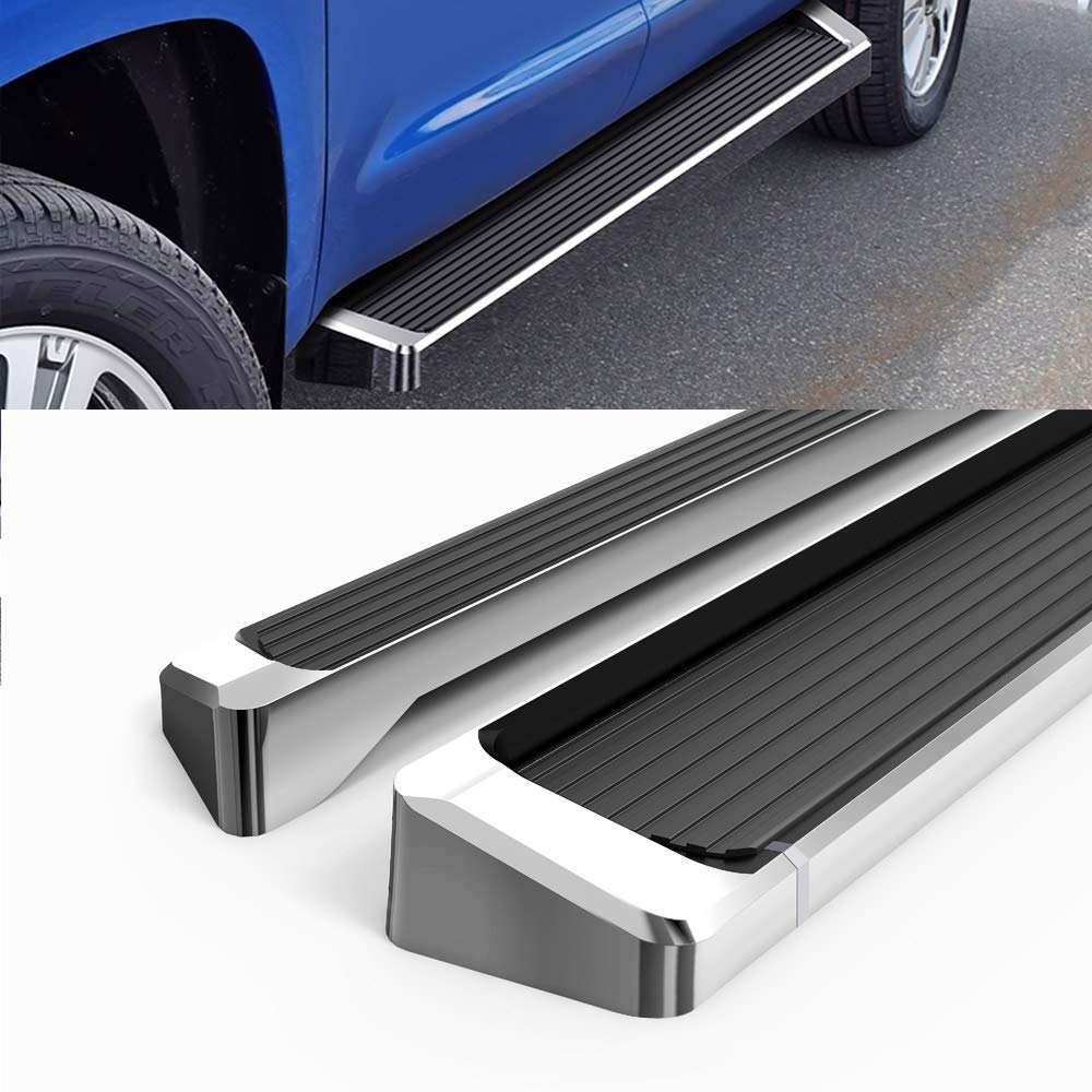 APS Running Boards for Toyota Tundra 2007-2021 CrewMax | Nerf Bars Side Steps with Anti-Slip Surface | Perfect for Off-Roading & Daily Use