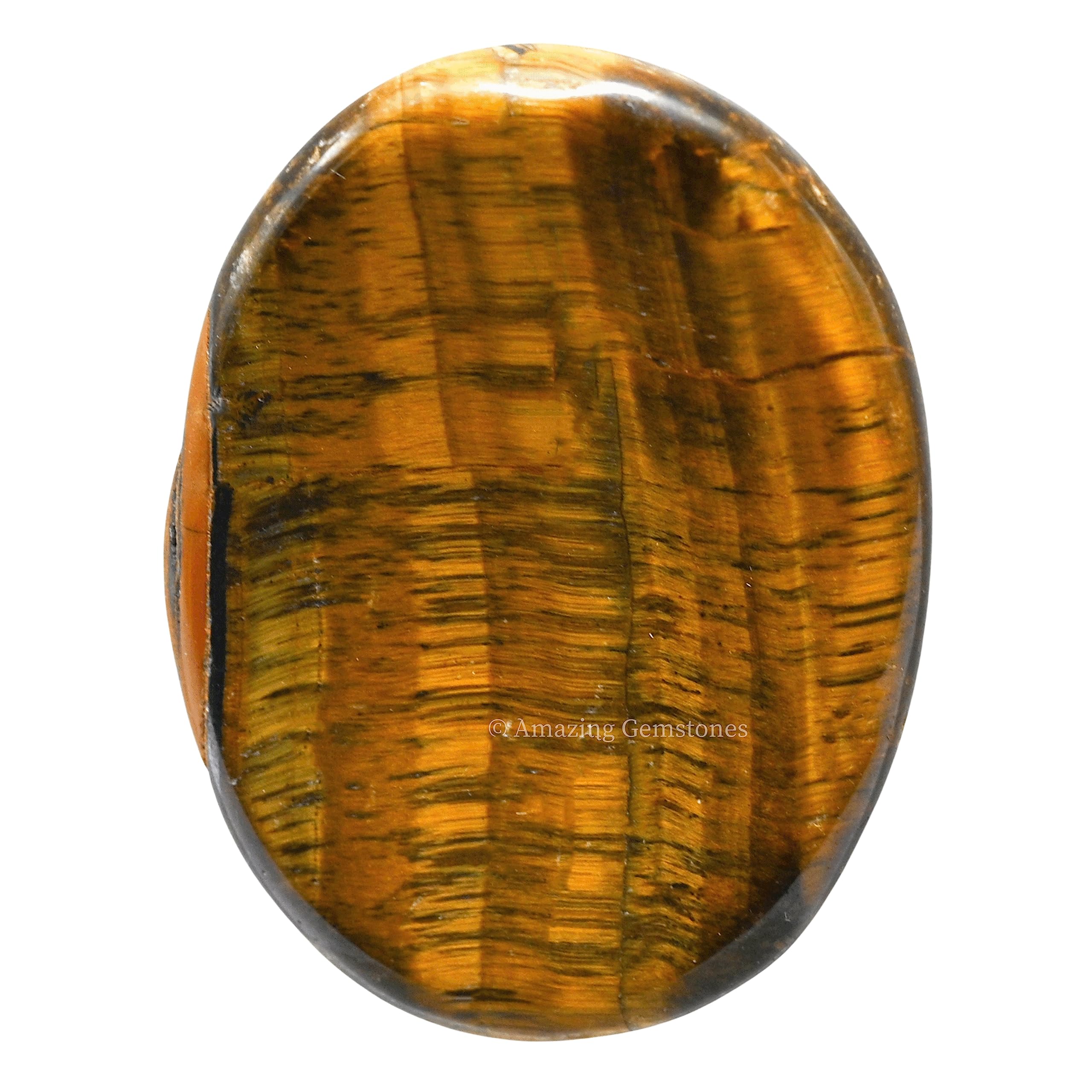 Tiger Eye Worry Stone - Natural Healing Crystals for Stress Relief & Meditation - Unique Gifts for Women & Men - Perfect for Relaxation, Anxiety Relief & Mindful Fidgeting