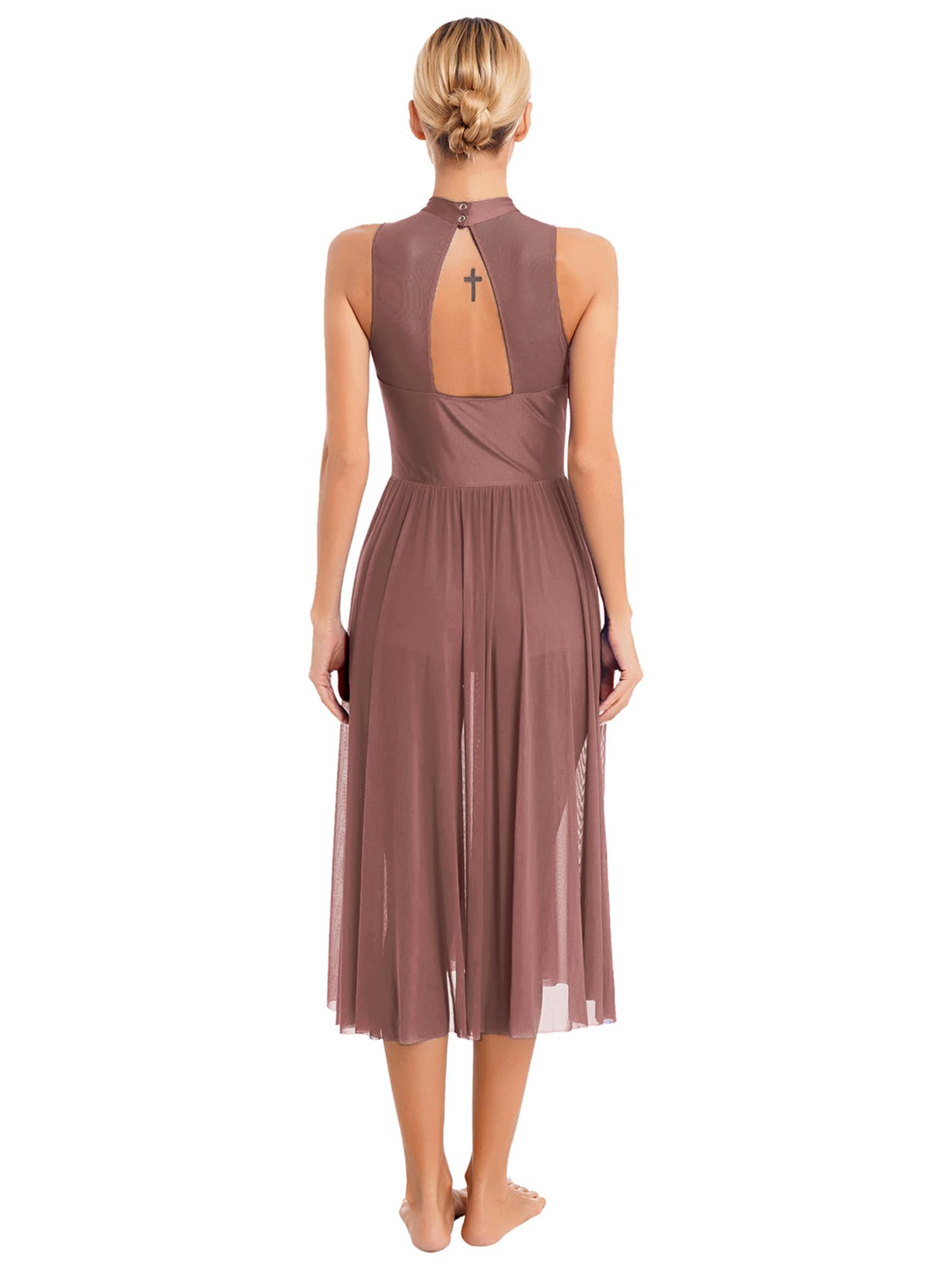 Women's Shiny Sequin Lyrical Dance Dress - Contemporary Modern Ballet Leotard with Flowy Design for Performances, Recitals, and Competitions