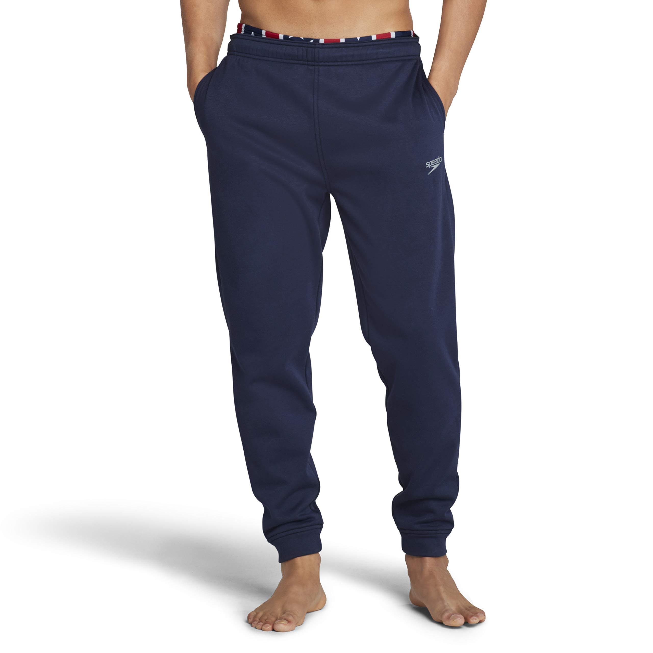 Speedo Men's Jogger Pants - Relaxed Fit Athletic Warm-Up Pants for Running, Training & Lounge Wear - Comfortable Team Sports Pants for Men