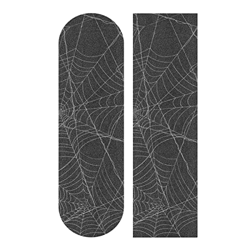 Linqin Spiderweb Black Skateboard Grip Tape - Non-Slip 9