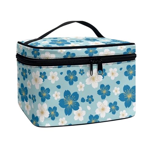 Blue White Cherry Blossom