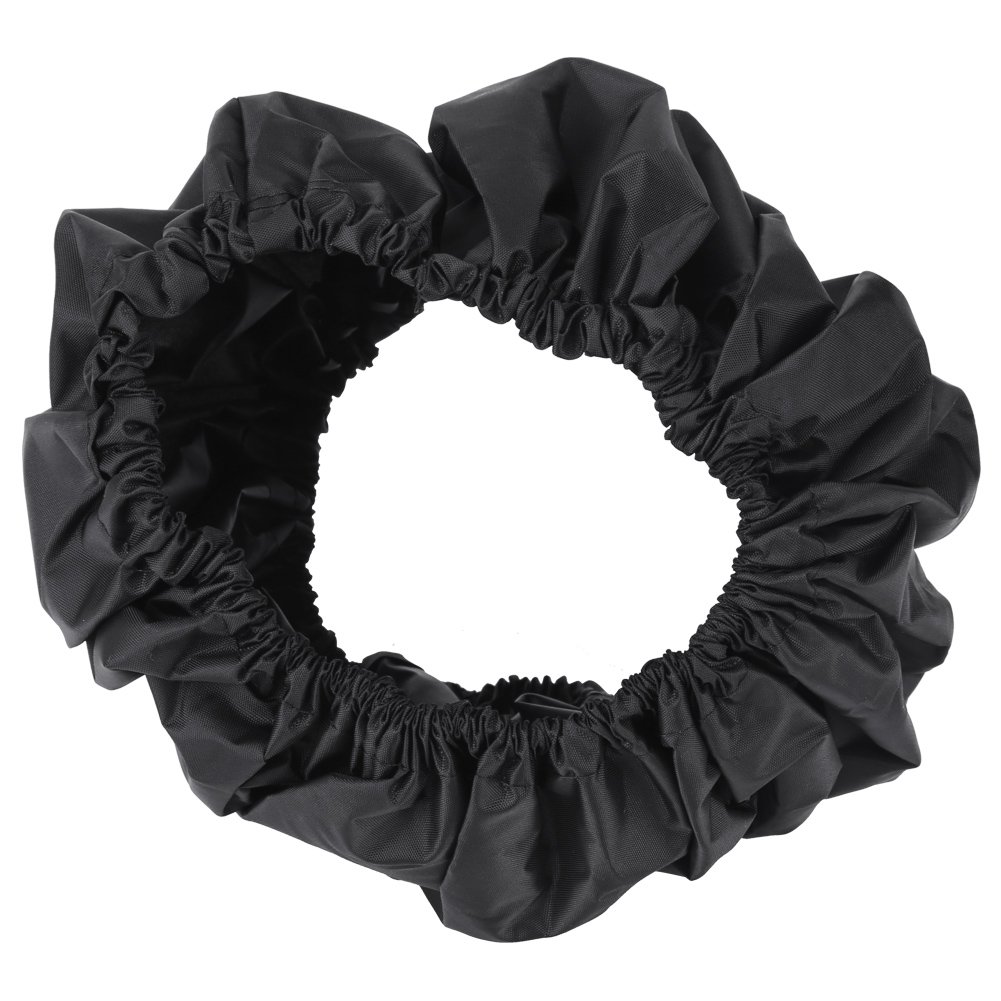 4Pcs Baby Stroller Wheel Protectors - Black Dustproof Replacement Tires for Strollers & Wheelchairs (Large Size) | Durable & Easy to Install for Smooth Rides in Parks, Malls & Outdoor Adventures