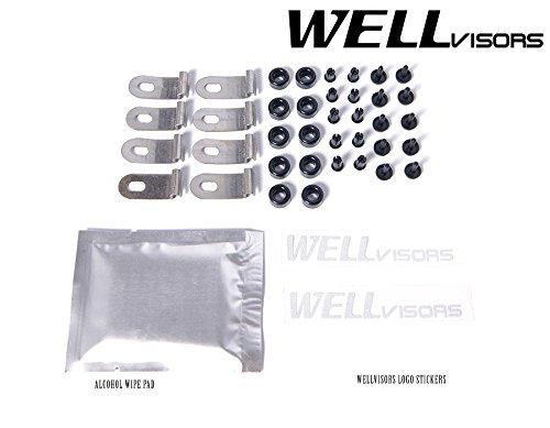 WellVisors Window Visors for Lexus LX470 1998-2007 - Clip-on Side Window Deflectors | Rain Protection & Improved Airflow for Driving Comfort