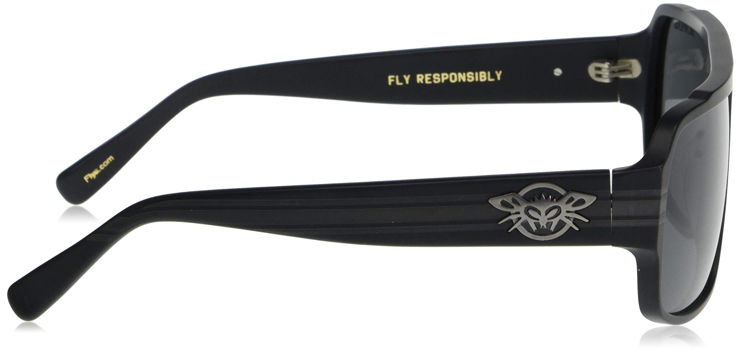 Black Flys Wrap Sunglasses for Men & Women - UV Protection Polarized Sports Sunglasses - Ideal for Running, Cycling, and Outdoor Activities