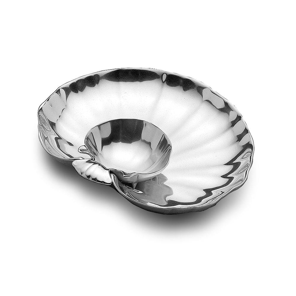 Premium Shell-Shaped Small Chip and Dip Bowl Set - Elegant Serving Dish for Parties, Snacks, and Entertaining - Perfect for Nachos, Salsa, Dips & More