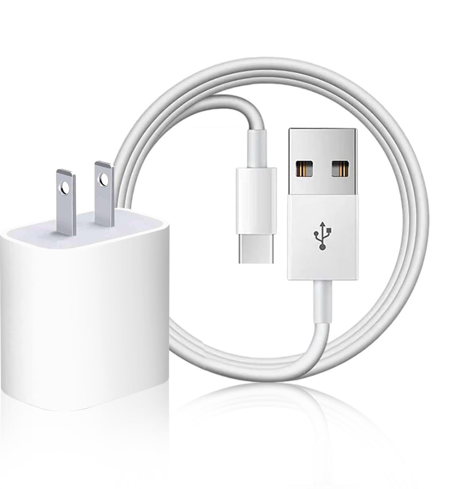 Fast Charging Wall Charger for AirPods 4, AirPods Max 2, AirPods Pro 2 (2024) & iPhone 16/15 - USB-A to USB-C Cable with Apple TV Remote 3rd/4K Charging - Perfect for Home, Office & Car Charging