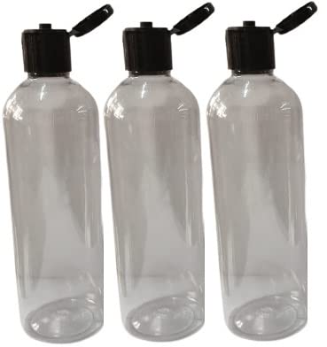 500ml Clear Plastic Squeeze Bottles - Leak Proof Travel Containers for Cosmetics, Liquids & Toiletries | Pack of 3 | Perfect for DIY, Salon, Travel & Home Organization