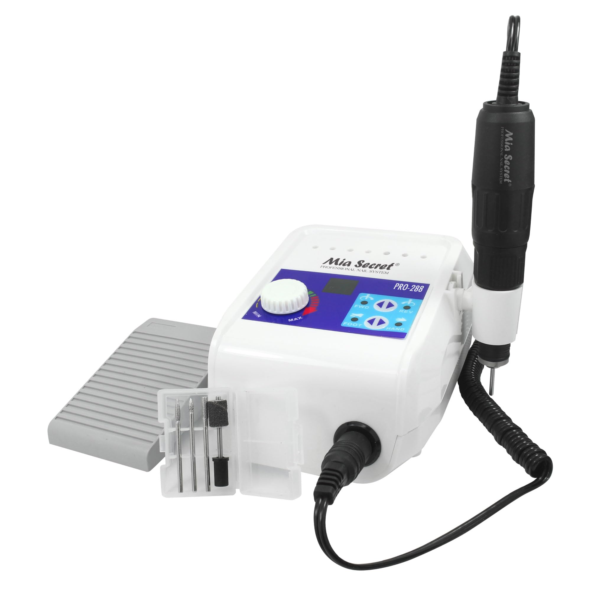 MIA SECRET Professional Nail Drill Machine - 30,000 RPM High Speed PRO-284 for Acrylic, Gel & Nail Art | Perfect for Salon & Home Manicure/Pedicure