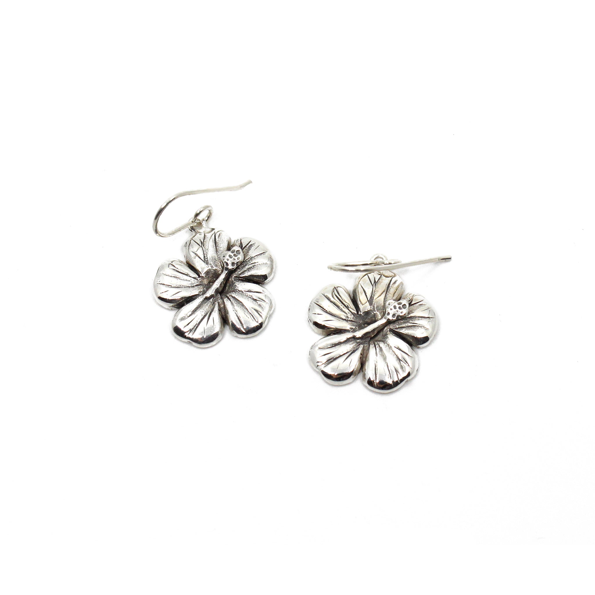 Hibiscus Flower Earrings for Women - Handmade Boho Dangle Earrings by Tania Mallow | Perfect for Summer, Beach Vacations & Tropical Themed Parties