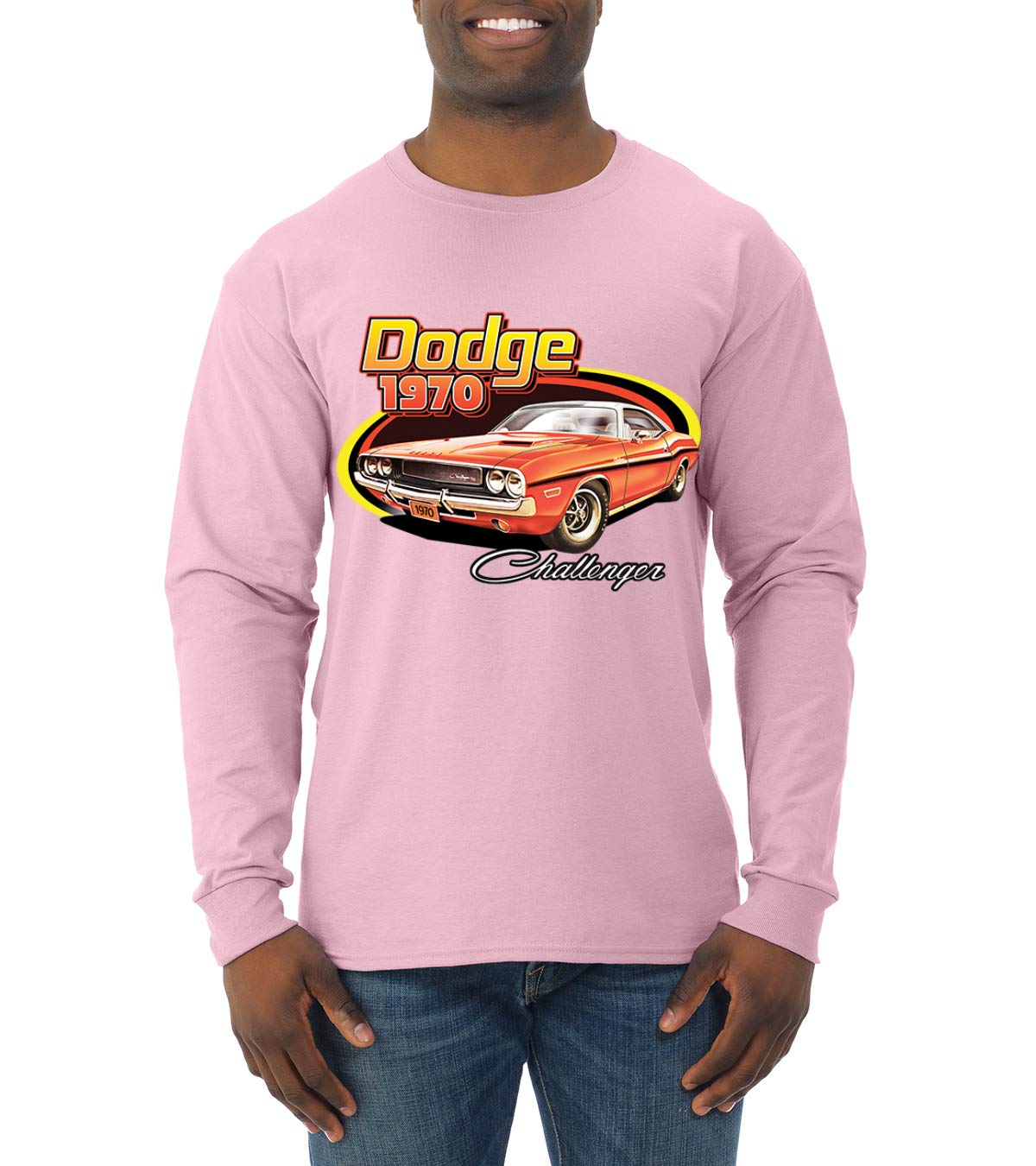 Vintage 1970 Dodge Charger Muscle Car Racing T-Shirt for Men - Long Sleeve Retro Automotive Tee - Perfect for Car Enthusiasts, Racing Fans & Casual Wear