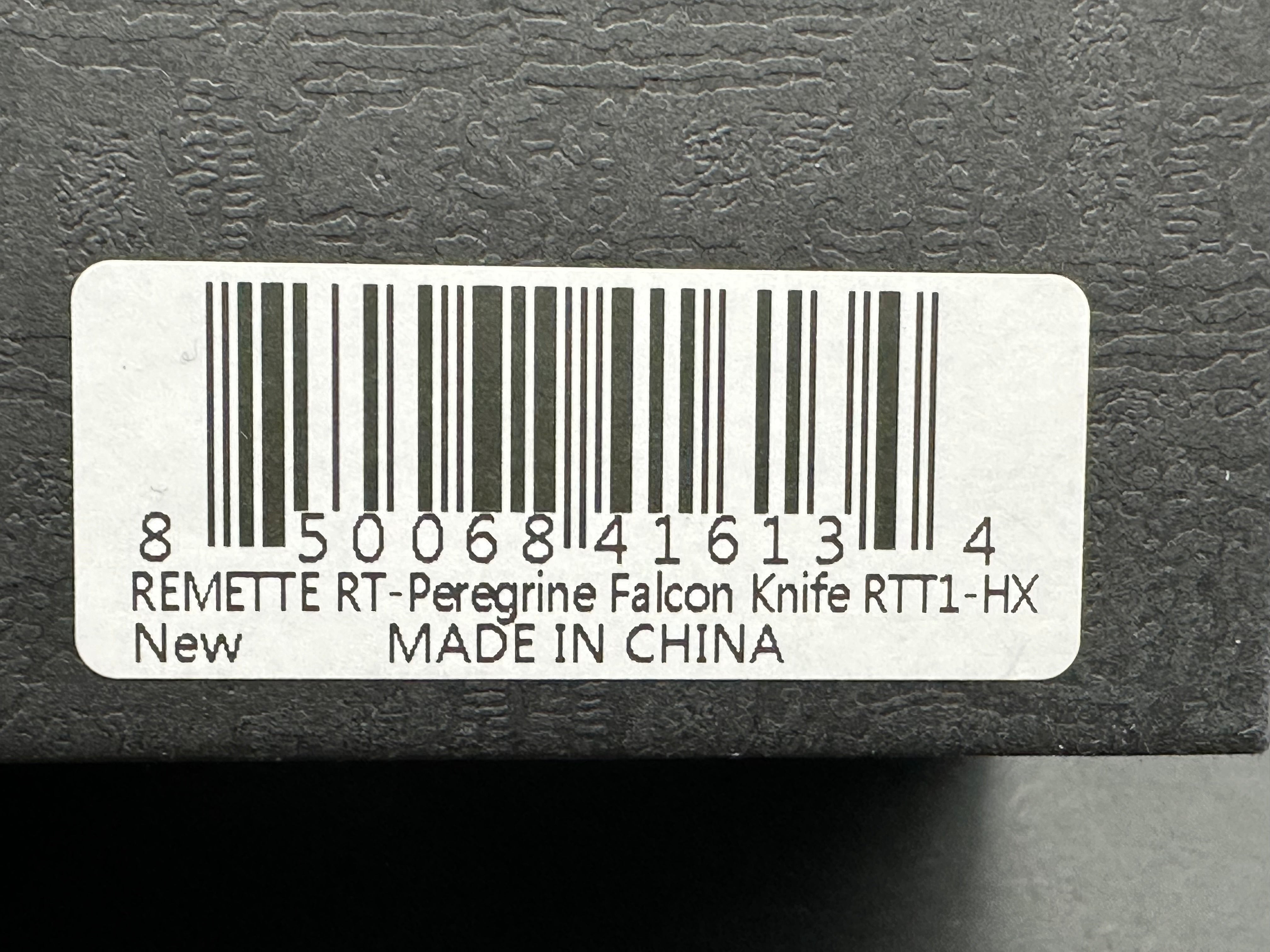 REMETTE RT Peregrine Falcon Titanium & Color Inlay Handle M390 Reverse Tanto Plain Edge Knife - Outdoor Survival, Hunting, Camping & EDC Gear