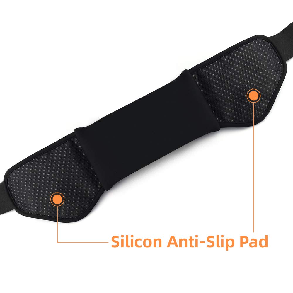 Adjustable Running Hydration Belt with 2 6oz Water Bottles - Lightweight Waist Pack for Jogging & Hiking - Fits iPhone & Android Phones Up to 6.5