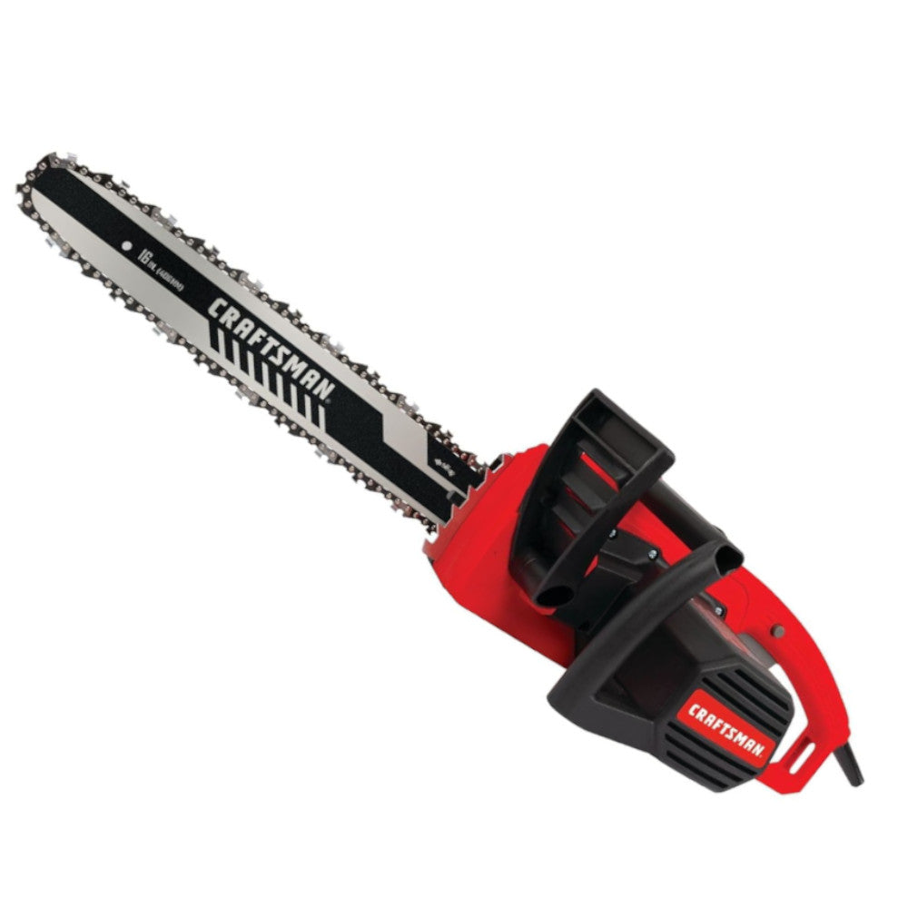 Refurbished CRAFTSMAN CMECS600 16-Inch 12-Amp Electric Chainsaw with Full Manufacturer Warranty - Perfect for Tree Trimming, Firewood Cutting, and DIY Woodworking Projects