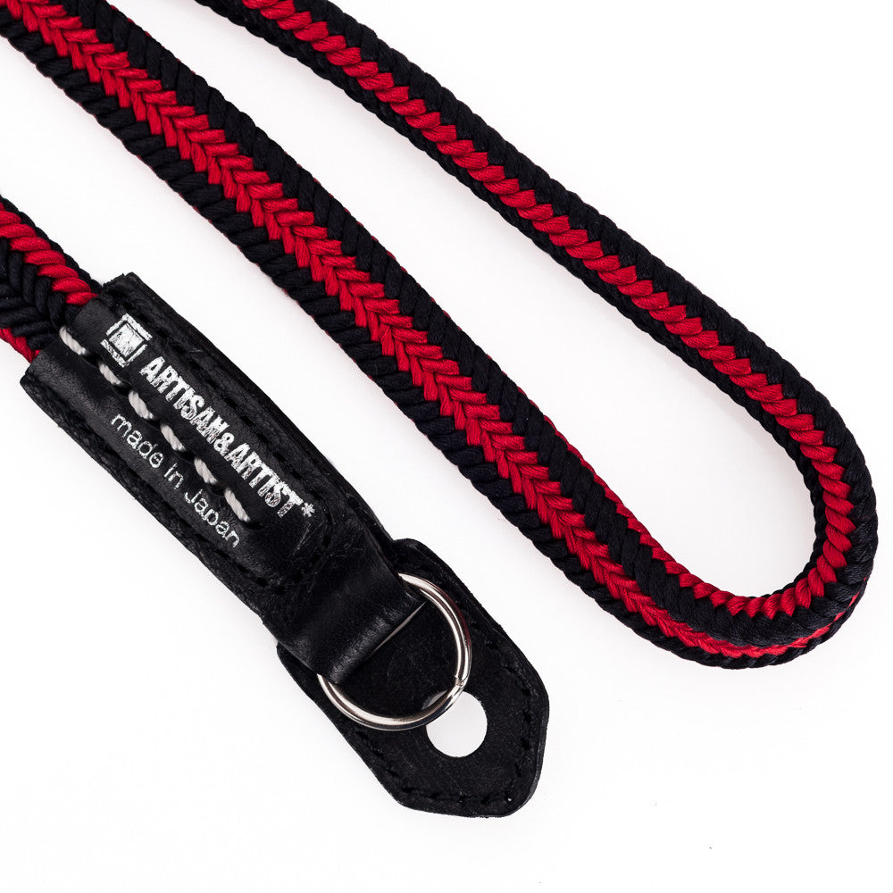 Artisan & Artist ACAM 310 Premium Silk Neck Strap for Cameras - Black/Red - Comfortable & Durable Camera Strap for DSLR, Mirrorless & Film Cameras - Perfect for Travel, Photography & Professional Shoots
