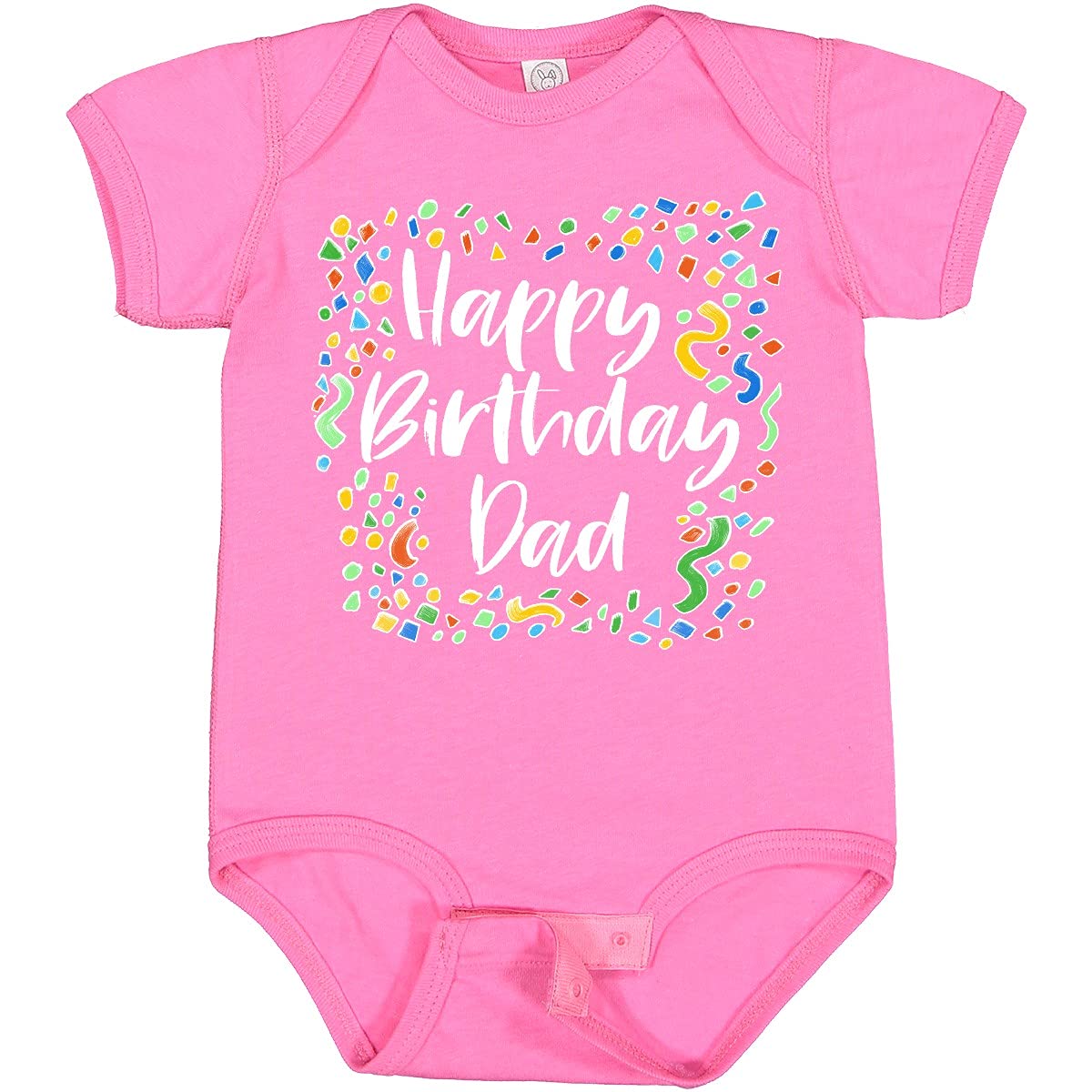 Inktastic Happy Birthday Dad Baby Bodysuit - Cute Outfit for Newborn Boys & Girls - Perfect for Birthday Parties, Family Photos & Special Occasions