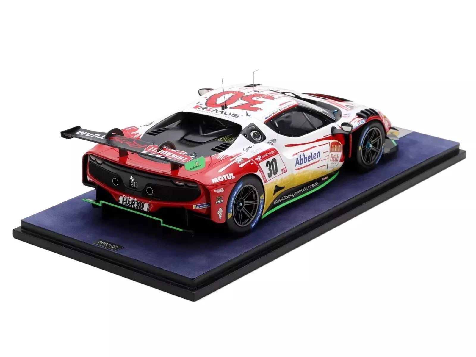 LookSmart Models 1:18 Ferrari 296 GT3 #30 Winner 24H of Nurburgring - Diecast Car Model for Collectors, Display & Racing Enthusiasts - Perfect for Home Office Decor, Gift Giving & Car Show Displays