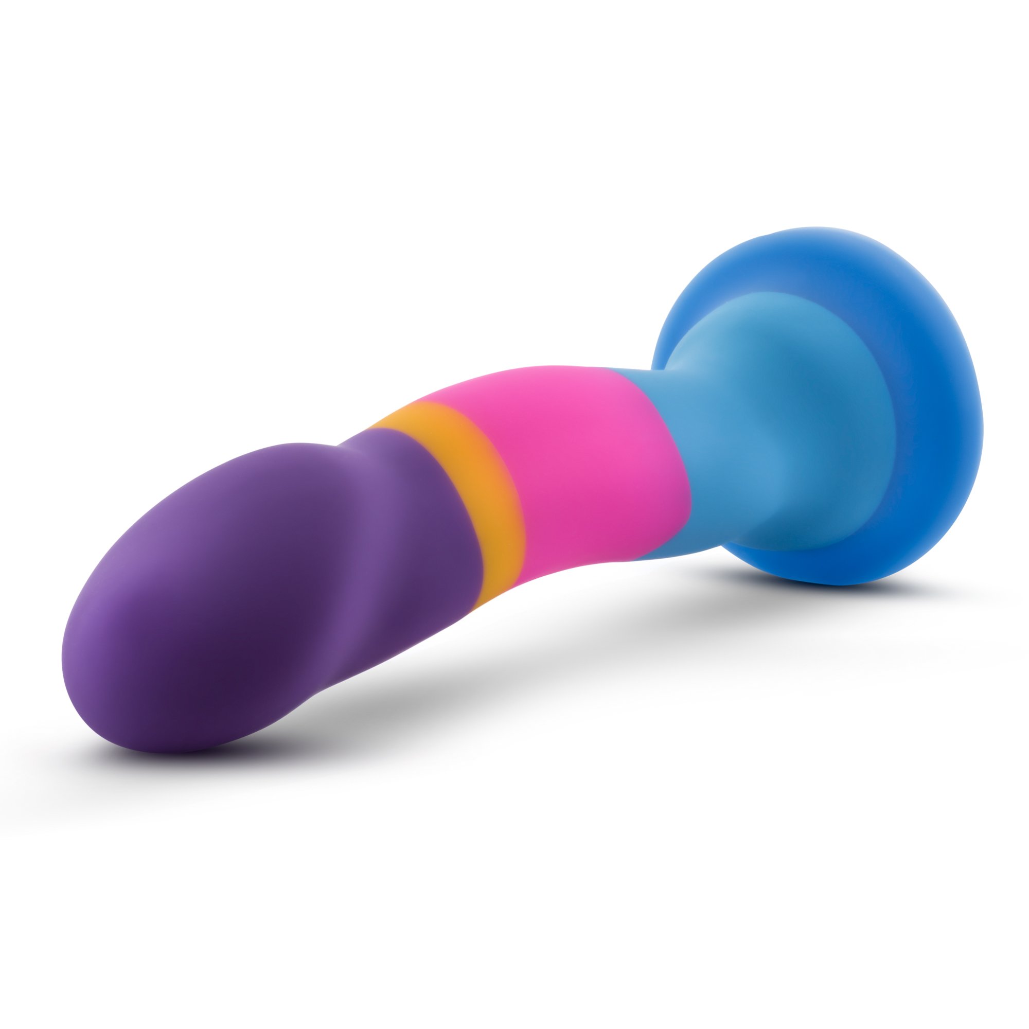 Blush Novelties Avant D1 Platinum Cured Purio™ Silicone Dildo - 7.5 Inch Ultra Smooth Ridged Shaft with Suction Cup Base - Strap-On Compatible for Women, Men & Couples - Hot ‘n’ Cool Sensation - Perfect for Solo Play, Couples Bonding & BDSM Exploration