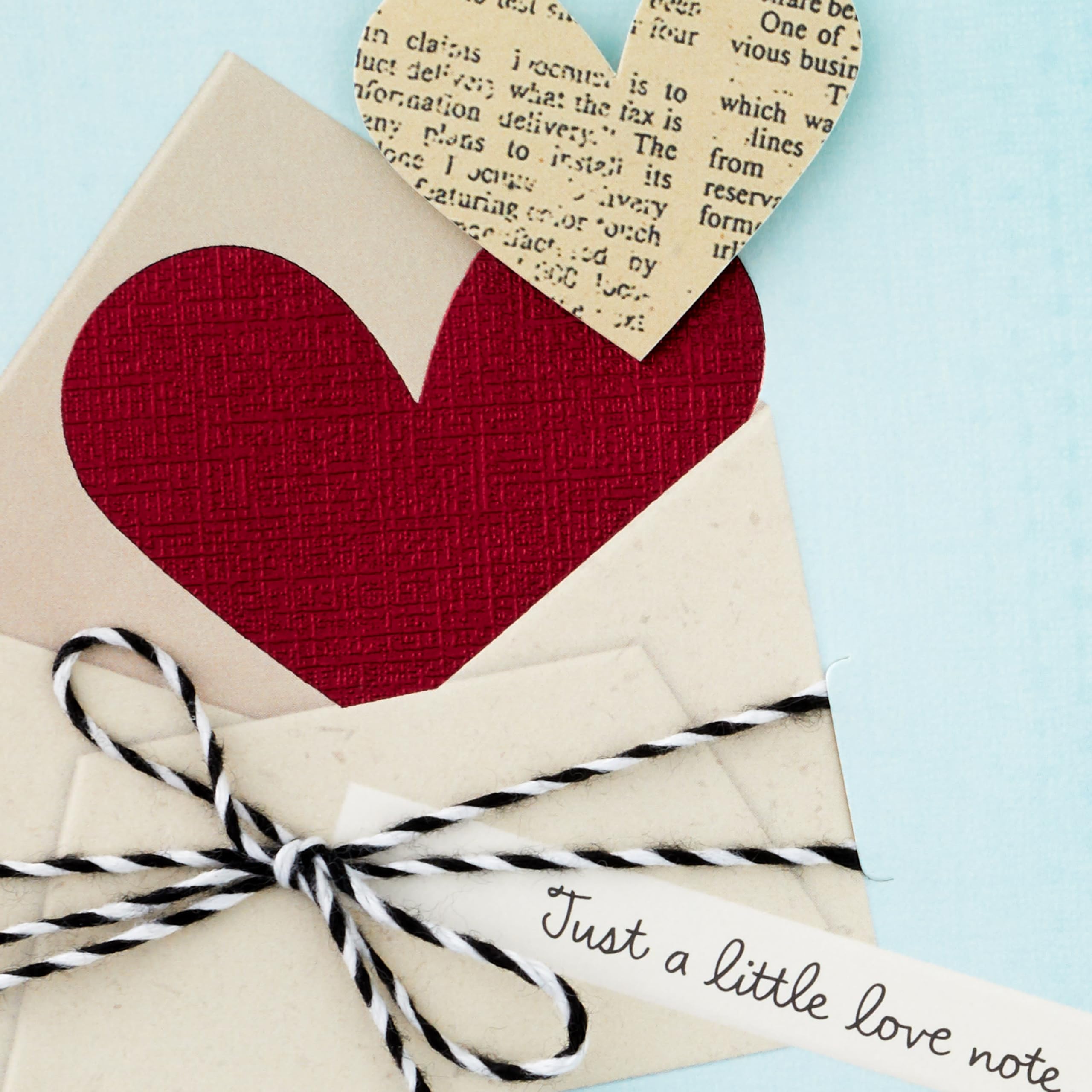 Hallmark Love Greeting Card with Heart in Envelope - Perfect for Mother's Day, Anniversary, Romantic Birthday, Valentine's Day & Everyday Love Expressions | Thoughtful Gift for Wife, Girlfriend & Loved Ones