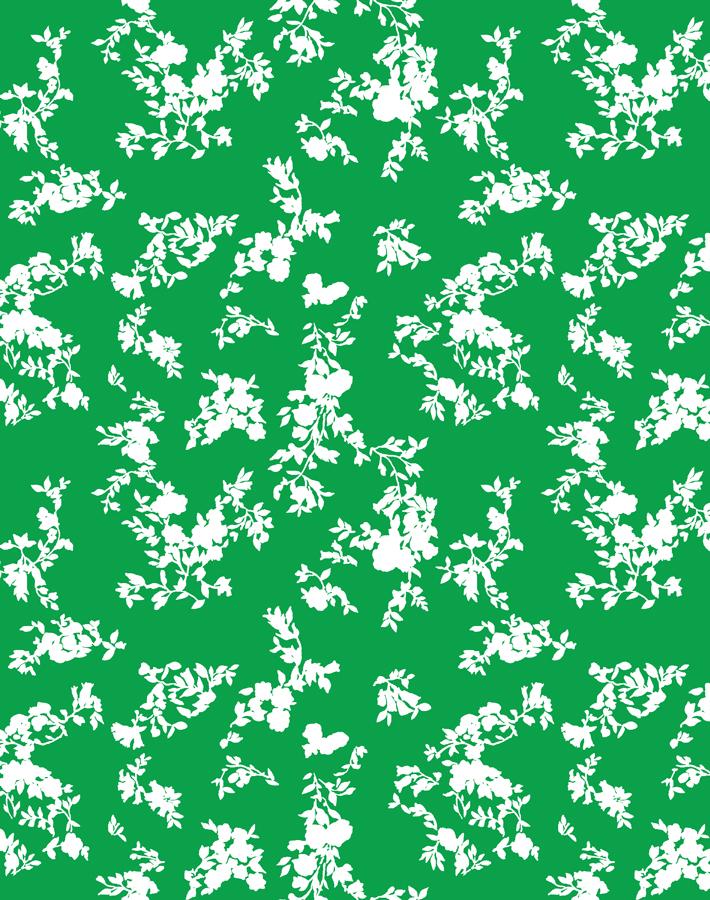 Clare V. Françoise Floral Green Wallpaper - Elegant Botanical Peel & Stick Wallpaper for Bedroom, Living Room & Home Decor