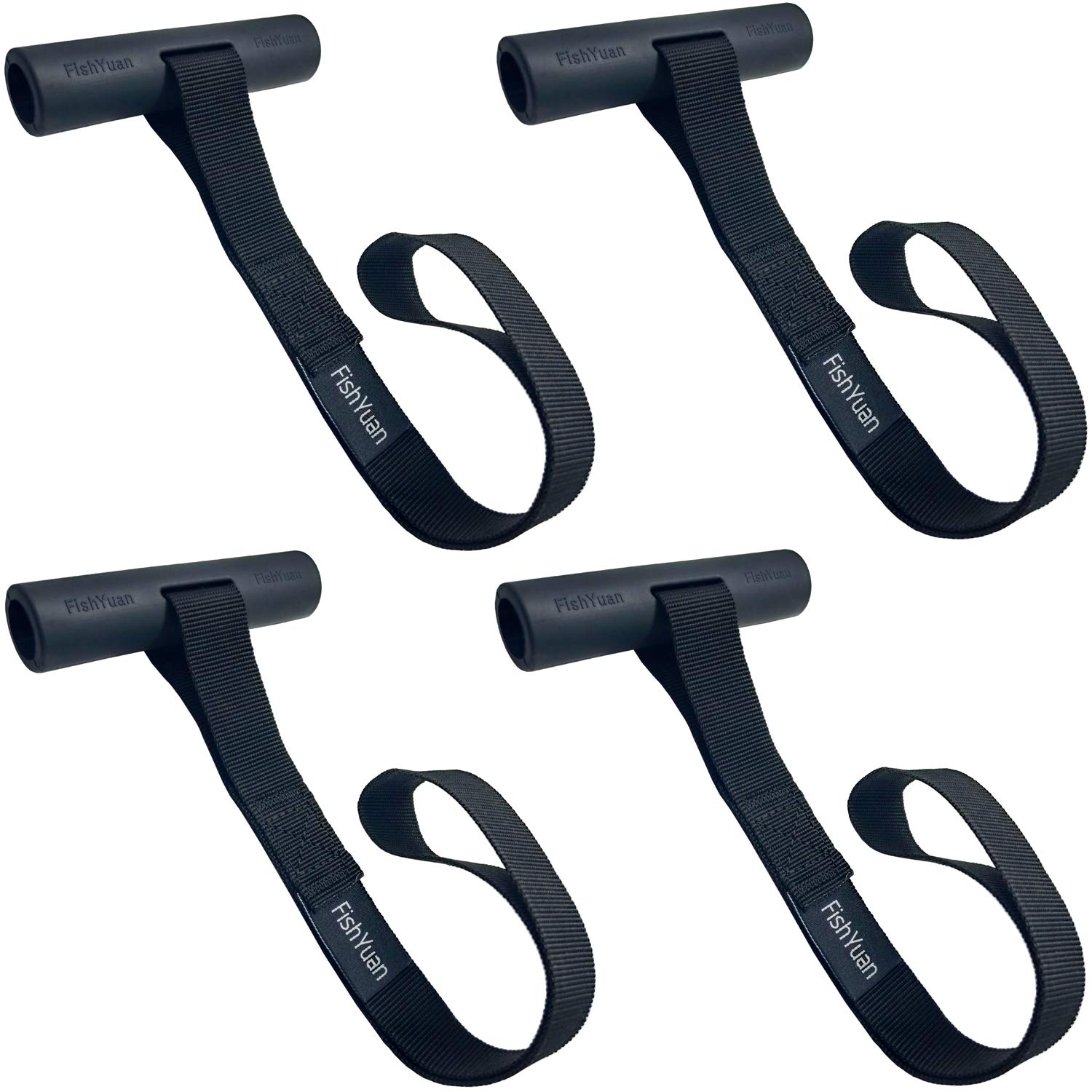 **2-Piece Kayak and Canoe Tie Down Set with Quick Loops & Ratchet Straps - Heavy-Duty Rope for Secure Transport - Perfect for Boating, Camping, and Outdoor Adventures**