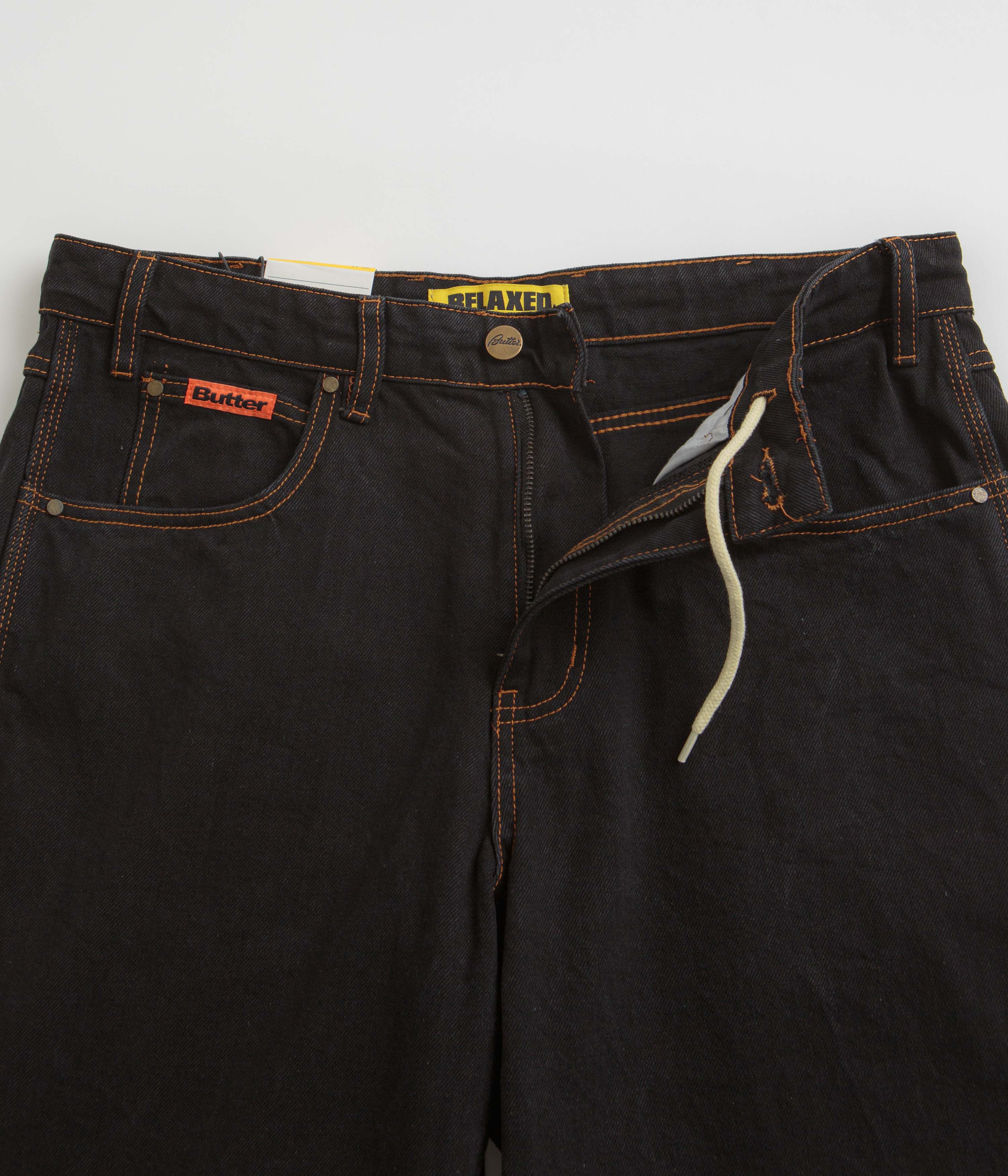 Butter Goods Relaxed Fit Washed Black Jeans for Men | Comfortable Casual Denim Pants for Everyday Wear, Street Style & Weekend Outfits