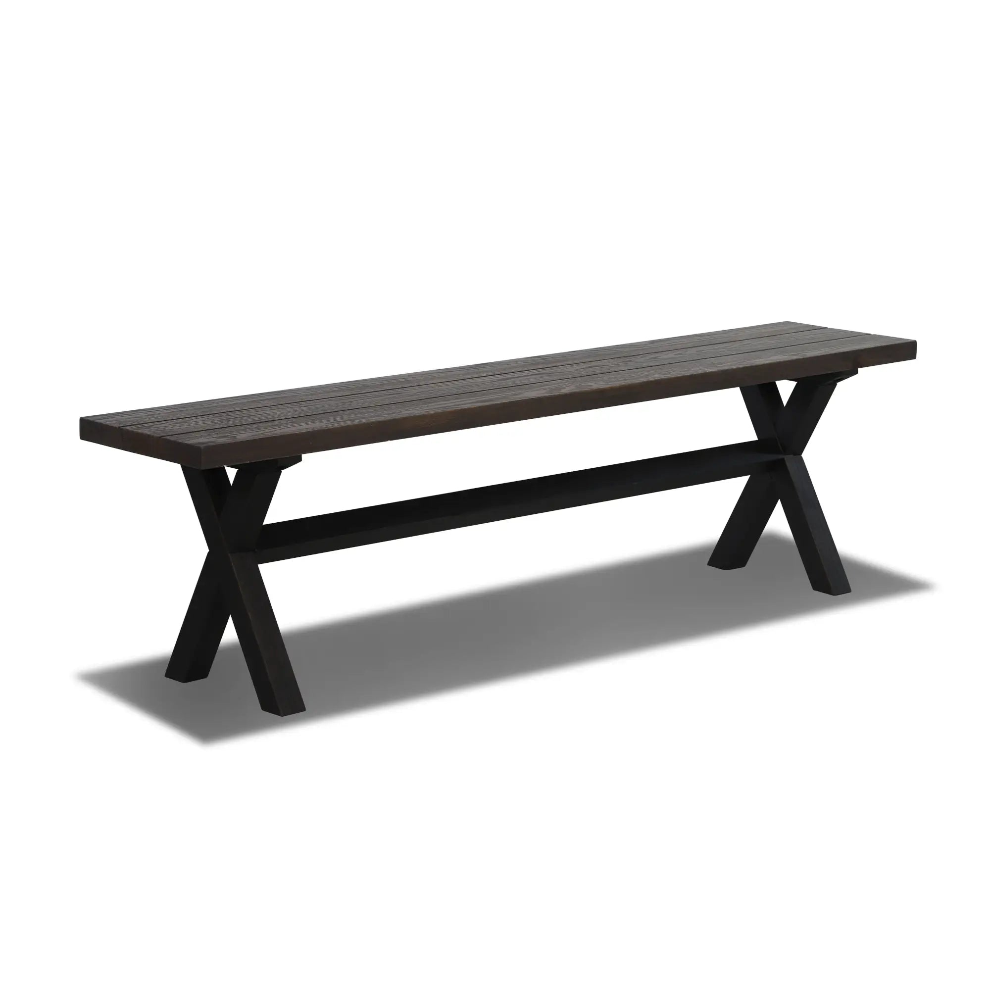 Solid Wood Bench - Cascais Style Handcrafted Wooden Bench for Patio, Garden, or Entryway - Durable & Weather-Resistant Outdoor Seating