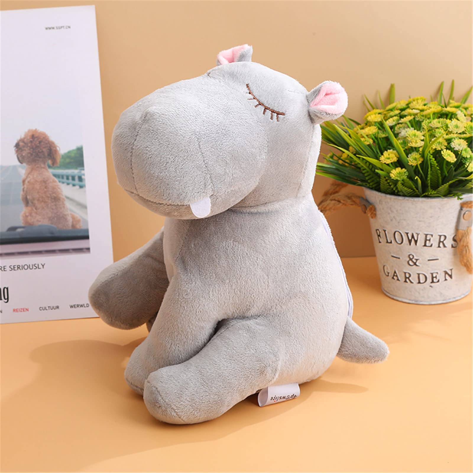 Heartbeat Puppy Toy for Dogs - Calming Plush Stuffed Animal with Realistic Heartbeat to Relieve Anxiety & Aid Sleep - Perfect for Anxious Puppies, Separation Anxiety & Training (Gray) - Ideal for New Puppies, Kennel Training & Comforting Scared Dogs