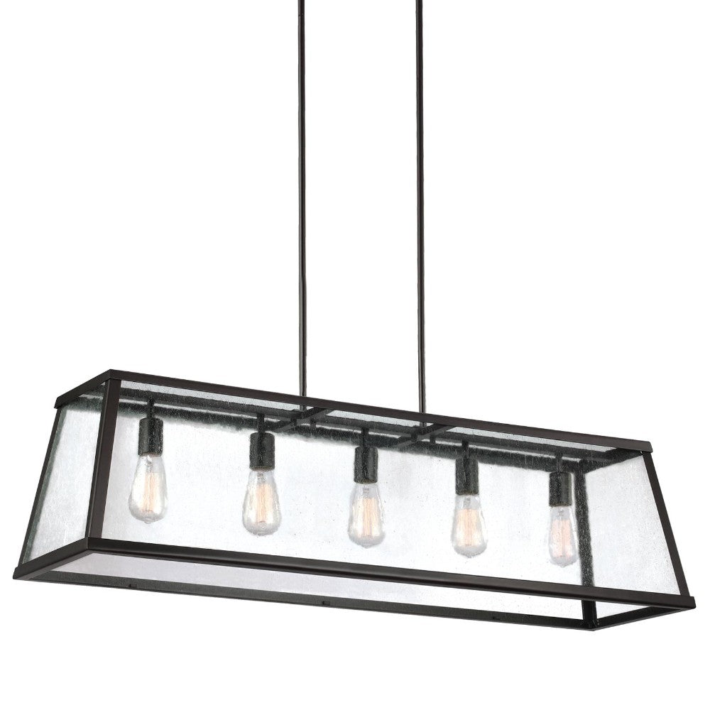 Vankovich Modern Linear Chandelier - Sleek 6-Light LED Fixture for Dining Room, Kitchen Island & Contemporary Home Decor