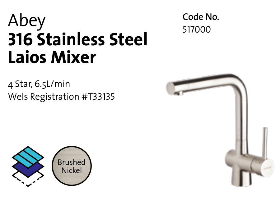 Abey Alfresco 380x440mm Single Bowl Stainless Steel Kitchen Sink - Topmount/Undermount with Mixer & Tray (Model FRA340T) | Durable 316 Stainless Steel | Perfect for Outdoor Kitchens, BBQ Areas & RV Camping