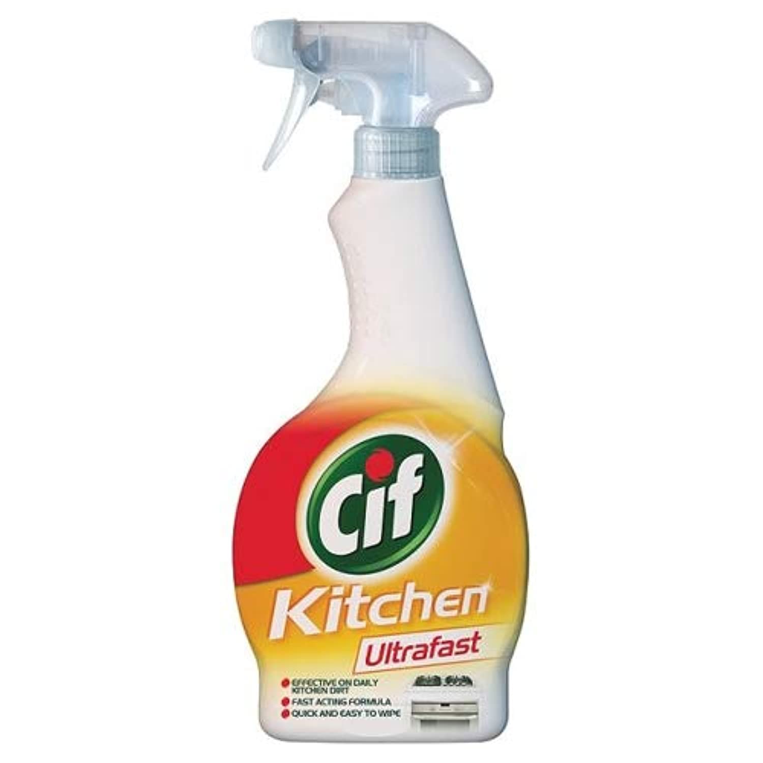 Cif Ultrafast Kitchen Cleaner 450ml (Pack of 1) - Powerful Degreaser for Stovetops, Countertops & Appliances | Quick Cleaning Solution for Busy Kitchens