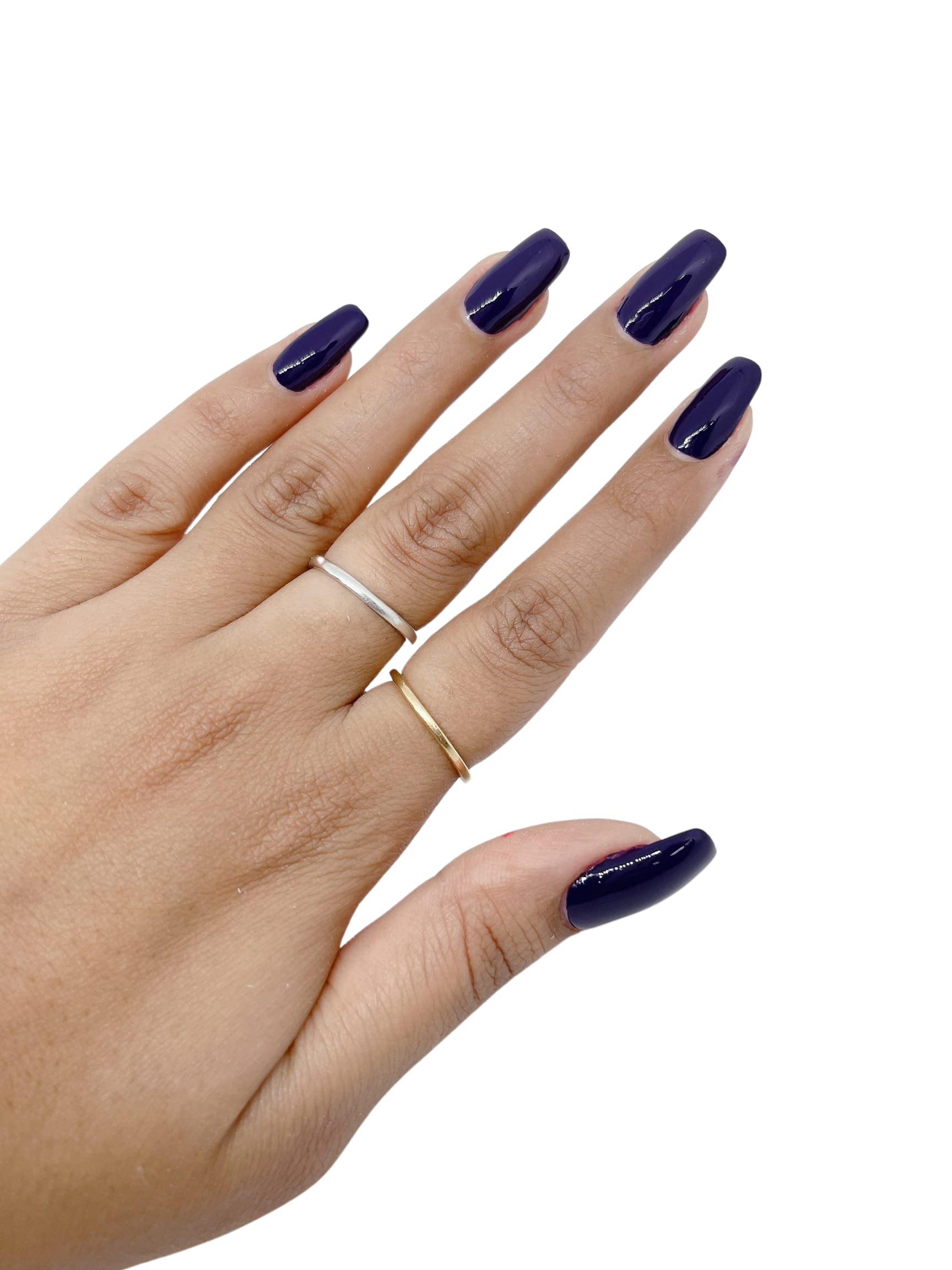 U Shine Hello Captain! Nail Polish - Blue Black Glossy 11ml, Paraben-Free, No Nail Yellowing, Chipping or Cracking, Long-Lasting & Vegan - Safe for Daily Use, Parties & Special Occasions