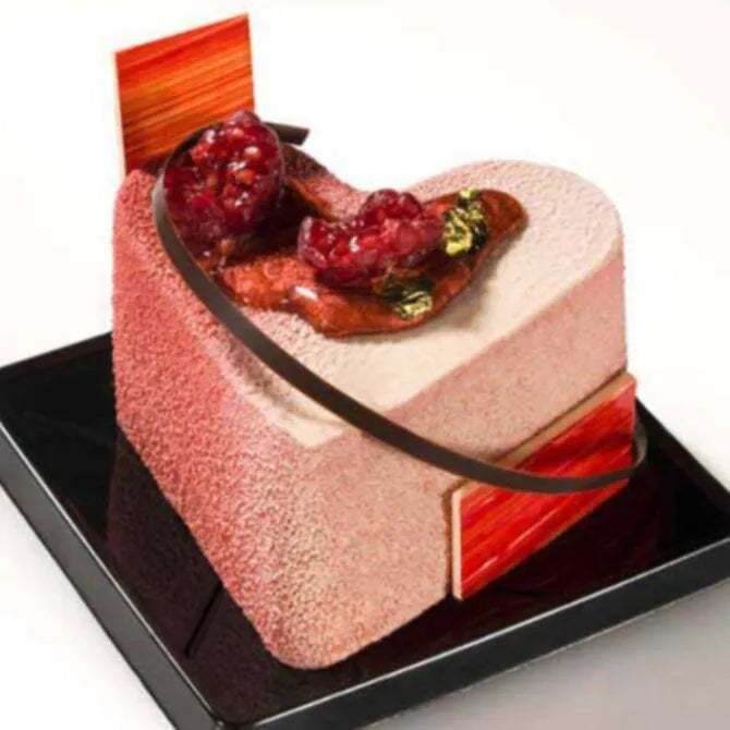 Non-Stick Orange Heart-Shaped Pancake Pan - 8 Heart Cavities for Valentine's Day Breakfast, Romantic Dinners & Special Occasions