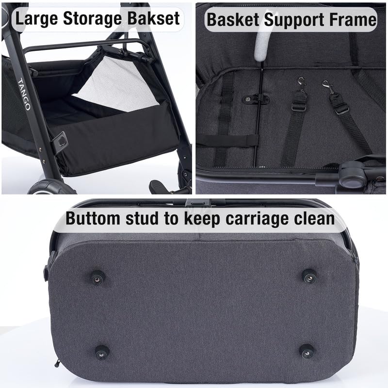 Tango Pet Stroller - 3-in-1 Folding Dog & Cat Carrier for Small to Medium Pets | Removable Travel Stroller for Dogs & Cats | Perfect for Park Walks, Vet Visits & Shopping Trips
