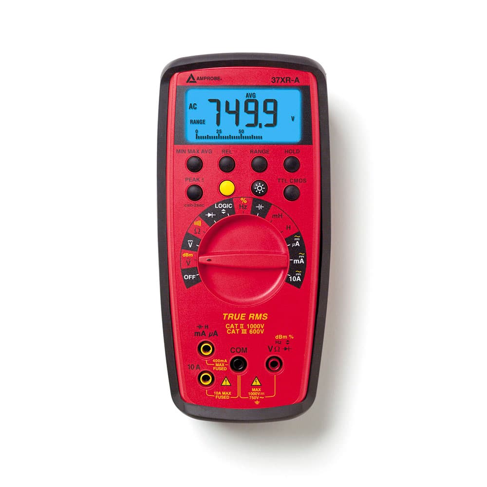 Amprobe 4867996 37XR True RMS Autoranging Digital Multimeter with Component & Logic Test - Professional Electrical Testing for Home, Automotive & Industrial Use