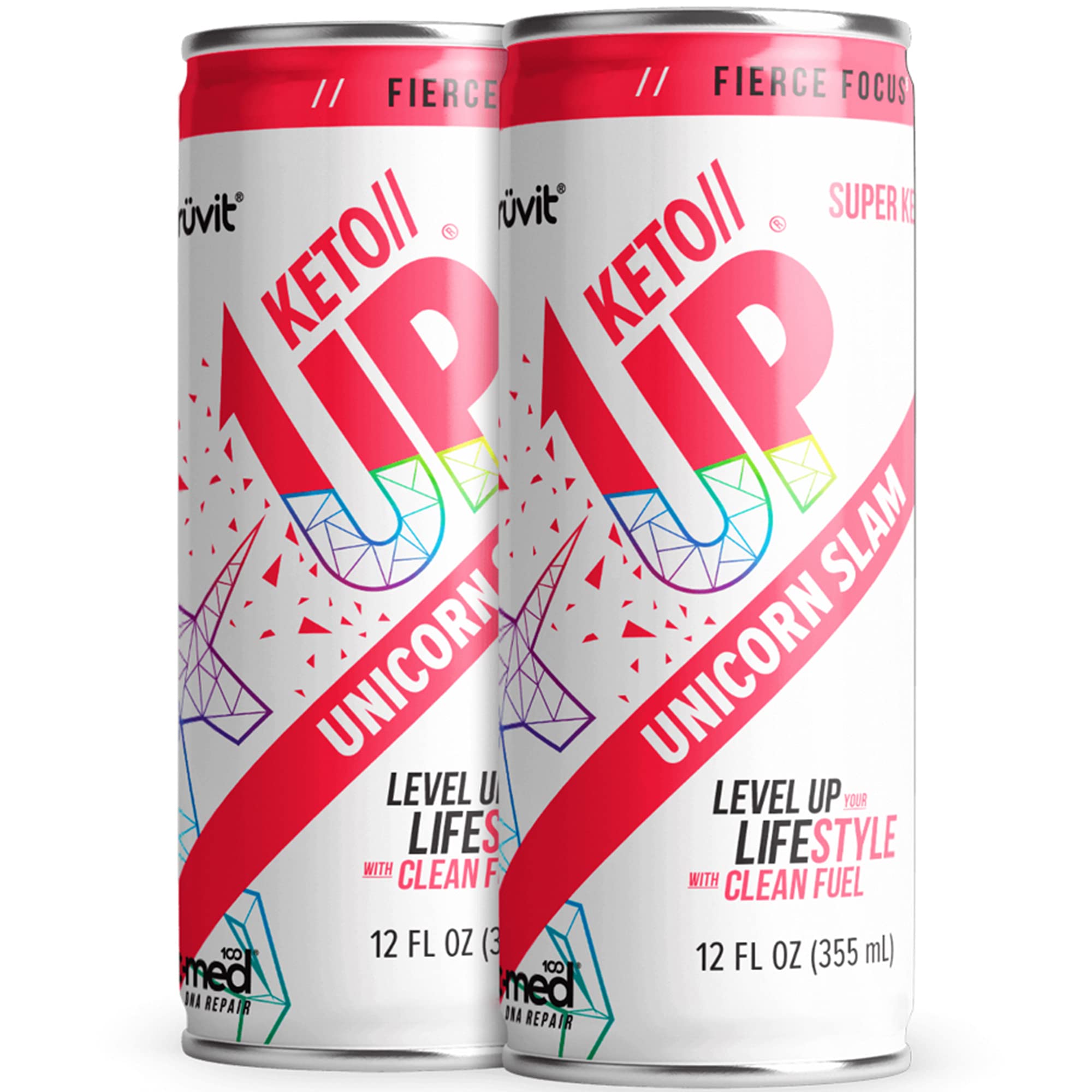 Unicorn Slam Keto Up® Ready-to-Drink Ketones Supplement - 12 Pack for Enhanced Focus & Energy | Perfect for Workouts, Office & Active Lifestyles - Men & Women