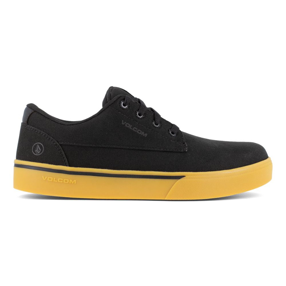 Volcom Unisex Composite Toe Safety CSA Skate Shoe VC30117 - Black/Yellow | Lightweight Work Shoes for Construction, Warehouse & Outdoor Activities