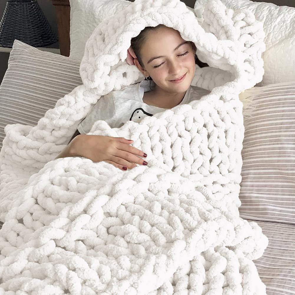 Handmade Chunky Knit Blanket - Super Large 40