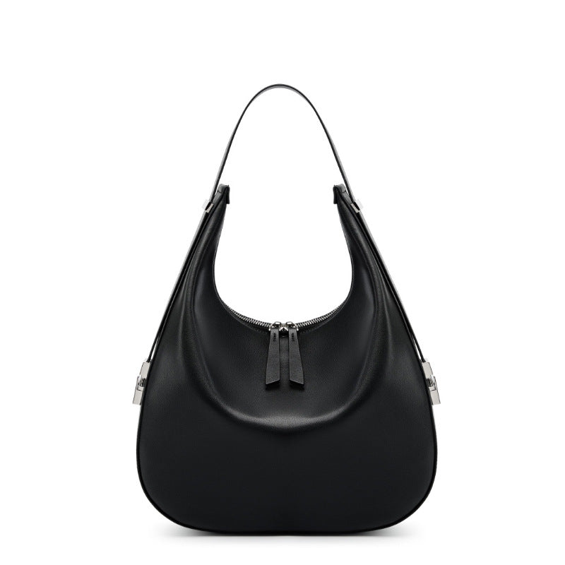Stylish Curved Crescent Shoulder Bag for Women - Fashionable Crossbody Purse with Adjustable Strap, Perfect for Daily Use, Travel & Shopping