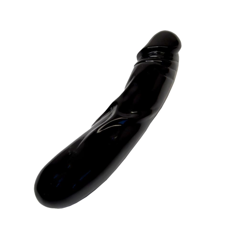 Obsidian Stratum Yoni Wand - Black Lava Stone Massage Tool for Spiritual Healing, Chakra Balancing & Sensual Wellness - Perfect for Meditation, Reiki & Tantric Practices