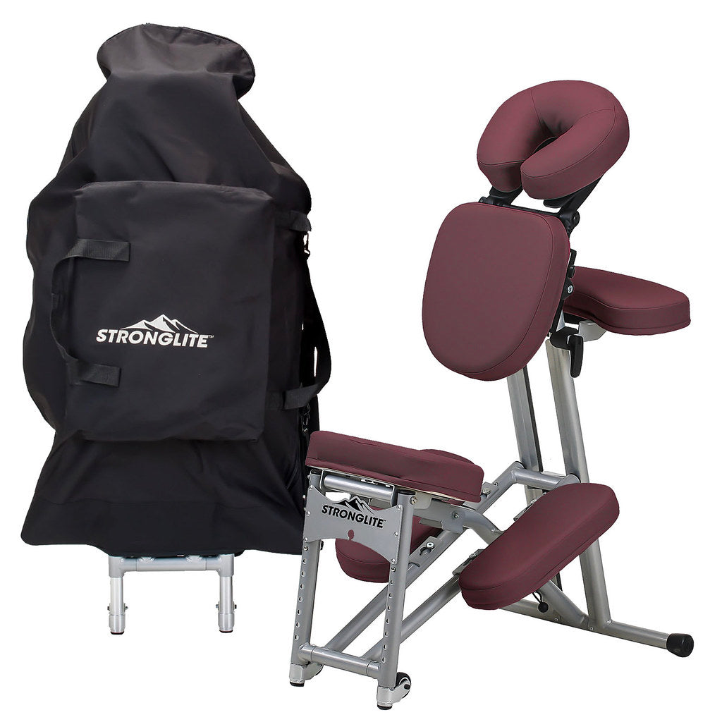 Earthlite Ergo Pro II Professional Massage Chair - Portable & Adjustable for Home, Office, and Spa Use - Relieve Back Pain & Stress with Ergonomic Design